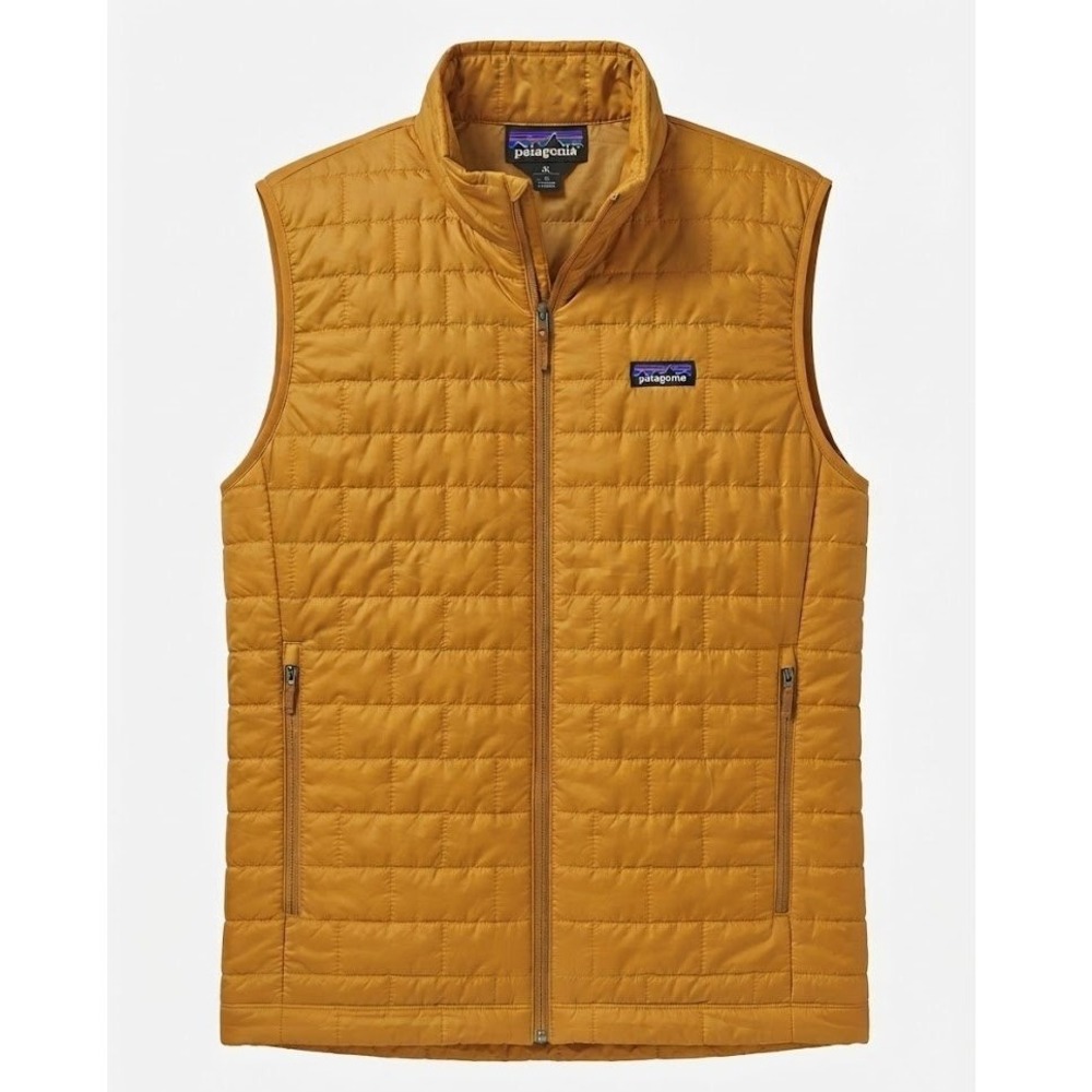 Patagonia Mens Nano Puff Vest XL Buckwheat Gold Yellow Primaloft PURE - CJ